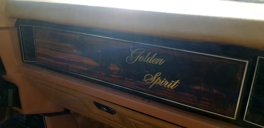 Golden Spirit, Zierleiste am Armaturenbrett, Sattlerei Eren Berlin