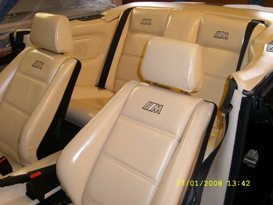 BMW M-Sitze in Creme, Sattlerei Eren Berlin